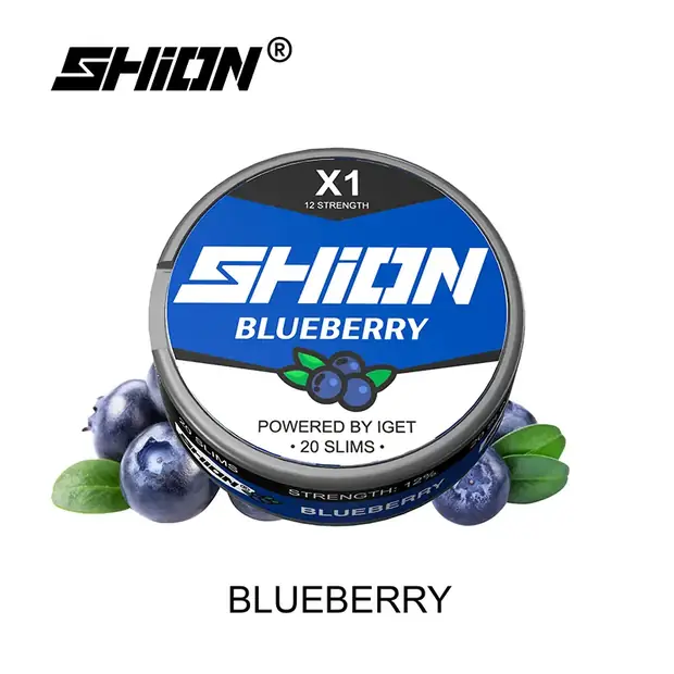 Blueberry Ice – IGET SHION X1 Nicotine Pouch 12mg Australia