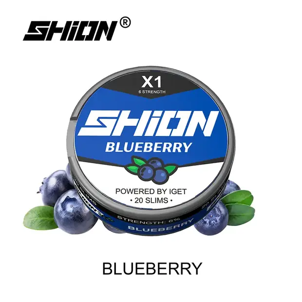 Blueberry Ice – IGET SHION X1 Nicotine Pouch 6mg Australia