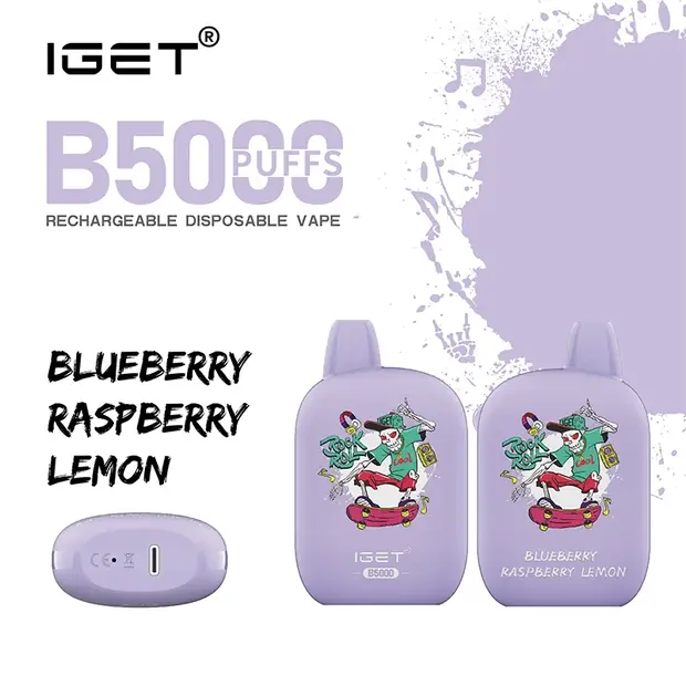 Blueberry Raspberry Lemon – IGET B5000 disposable vape Australia
