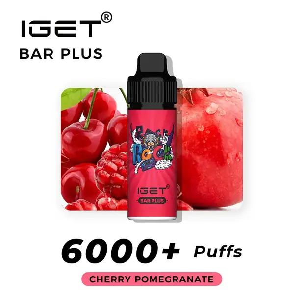 Cherry Pomegranate – IGET Bar Plus 6000 Puffs disposable vape Australia
