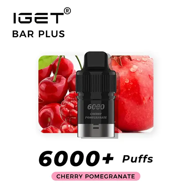 Cherry Pomegranate – IGET Bar Plus Pod 6000 Puffs Australia