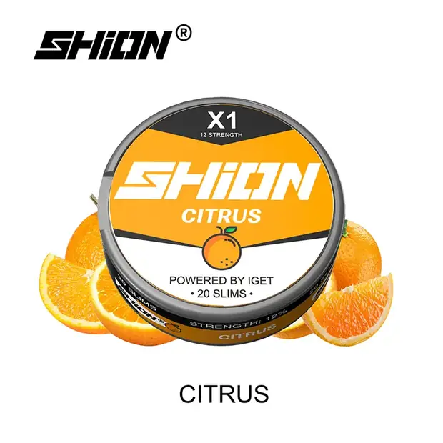 Citrus – IGET SHION X1 Nicotine Pouch 12mg Australia