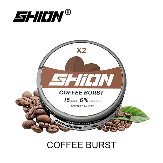 Coffee Burst – IGET SHION X2 Nicotine Pouch 6mg Australia