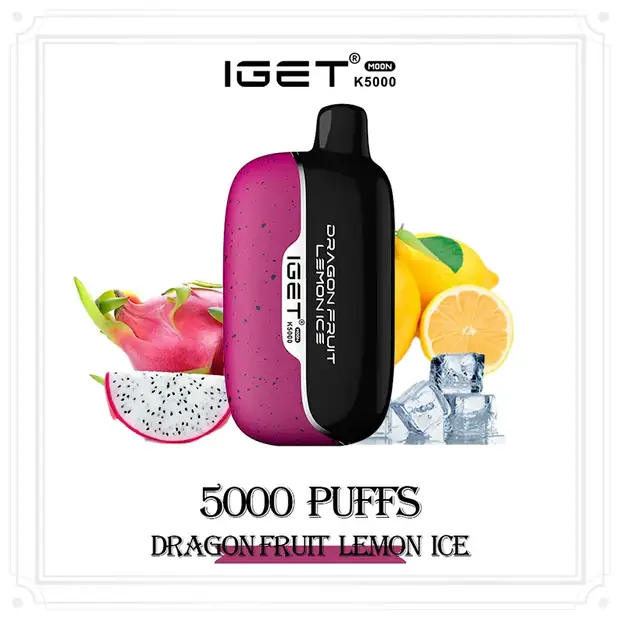 Dragon Fruit Lemon Ice – IGET Moon 5000 Puffs disposable vape Australia