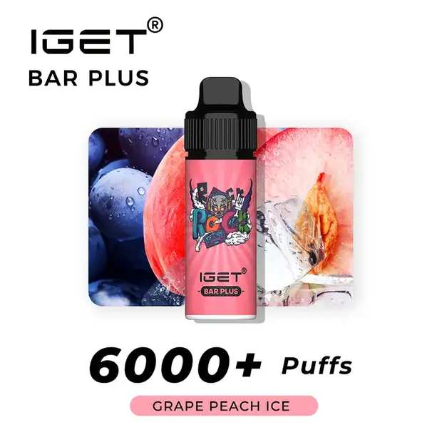 Grape Peach lce – IGET Bar Plus 6000 Puffs disposable vape Australia