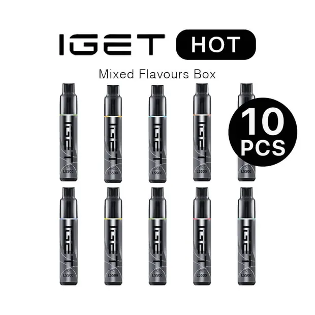 IGET Hot Box Mixed Flavours (10PCS) bulk vape carton Australia