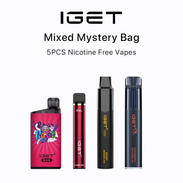 IGET Nicotine Free Vape Mystery Box (5PCS) bulk vape carton Australia