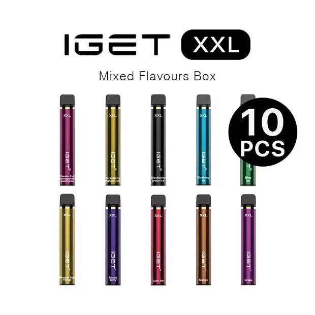 IGET XXL Box Mixed Flavours (10PCS) bulk vape carton Australia