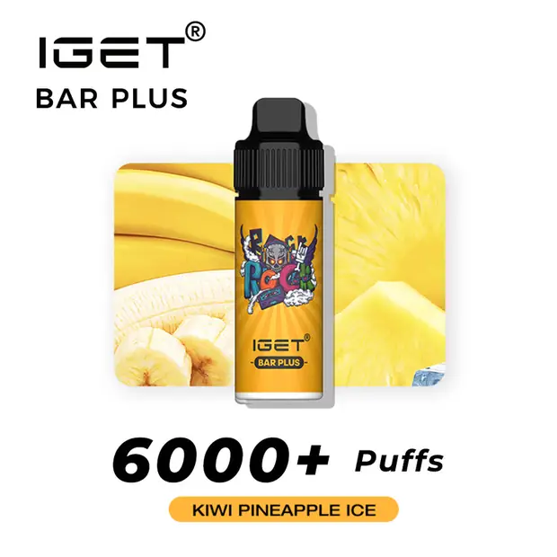 Kiwi Pineapple Ice – IGET Bar Plus 6000 Puffs disposable vape Australia