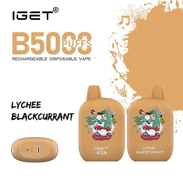 Lychee Blackcurrant – IGET B5000 disposable vape Australia