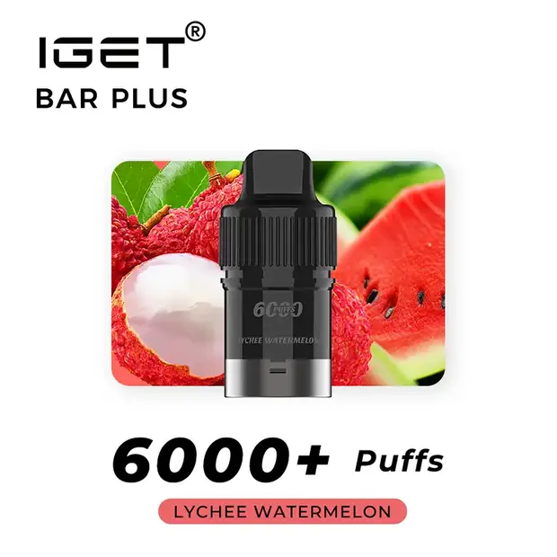 Lychee Watermelon – IGET Bar Plus Pod 6000 Puffs Australia