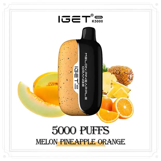 Melon Pineapple Orange – IGET Moon 5000 Puffs disposable vape Australia