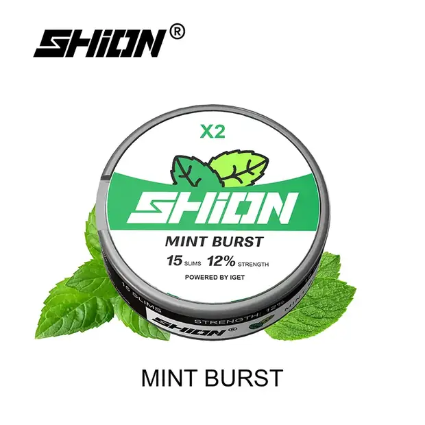 Mint Burst – IGET SHION X2 Nicotine Pouch 12mg Australia