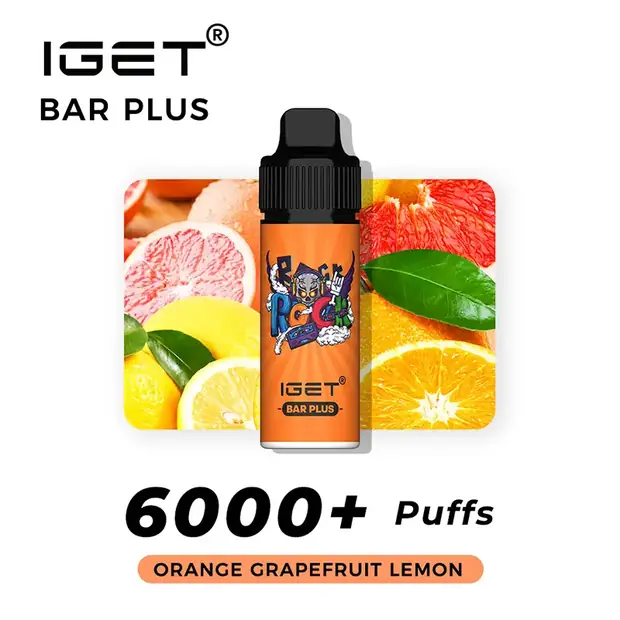 Orange Grapefruit Lemon – IGET Bar Plus 6000 Puffs disposable vape Australia