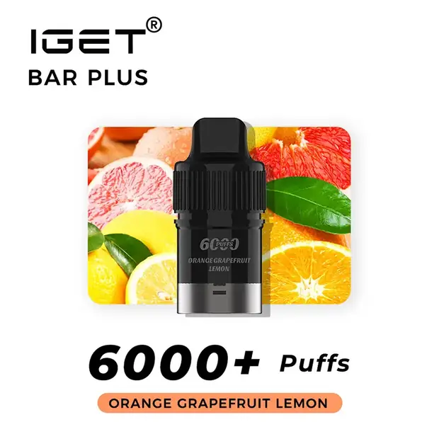 Orange Grapefruit Lemon – IGET Bar Plus Pod 6000 Puffs Australia