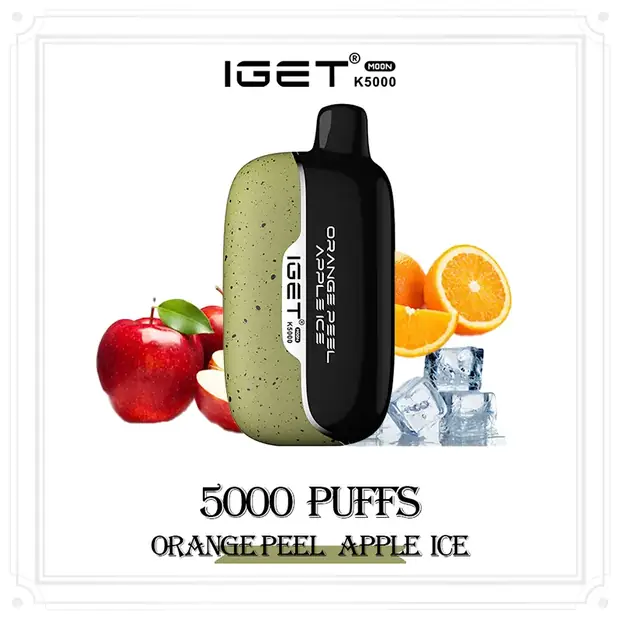 Orange Peel Apple Ice – IGET Moon 5000 Puffs disposable vape Australia