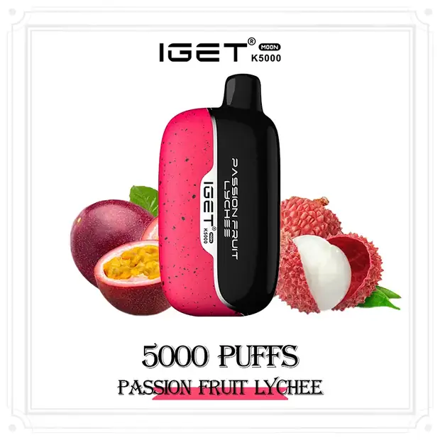 Passion Fruit Lychee – IGET Moon 5000 Puffs disposable vape Australia