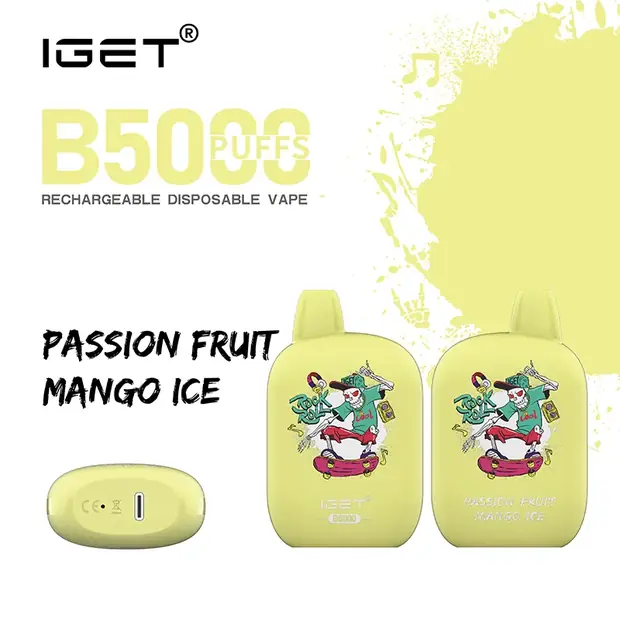 Passion Fruit Mango Ice – IGET B5000 disposable vape Australia