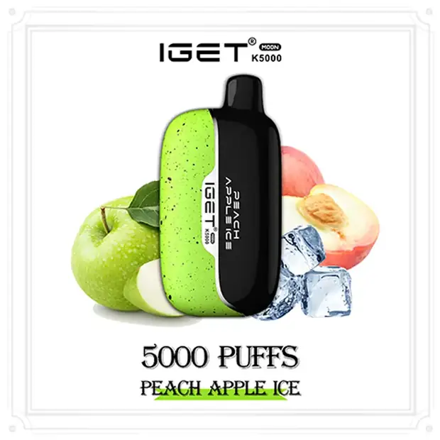 Peach Apple Ice – IGET Moon 5000 Puffs disposable vape Australia