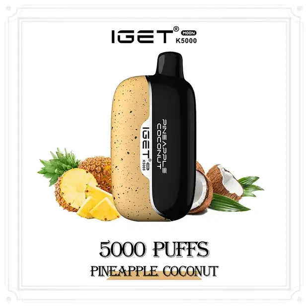 Pineapple Coconut – IGET Moon 5000 Puffs disposable vape Australia
