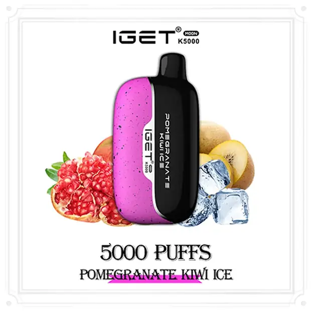Pomegranate Kiwi Ice- IGET Moon 5000 Puffs disposable vape Australia