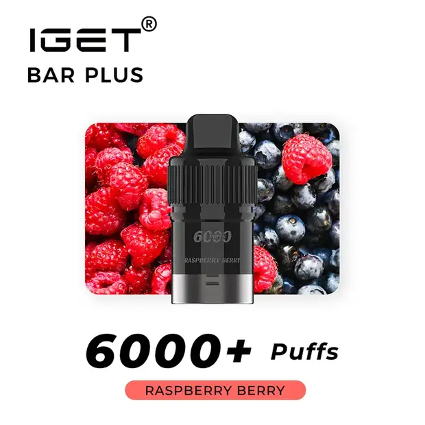 Raspberry Berry – IGET Bar Plus Pod 6000 Puffs Australia