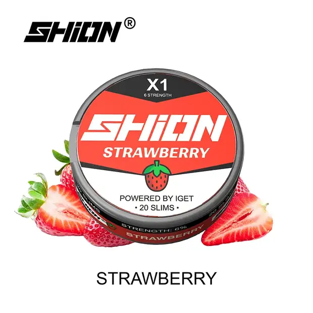 Strawberry – IGET SHION X1 Nicotine Pouch 6mg Australia