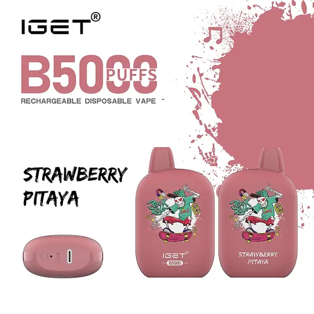 Strawberry Pitaya – IGET B5000 disposable vape Australia