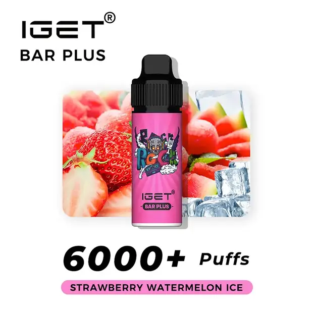 Strawberry Watermelon Ice – IGET Bar Plus 6000 Puffs disposable vape Australia