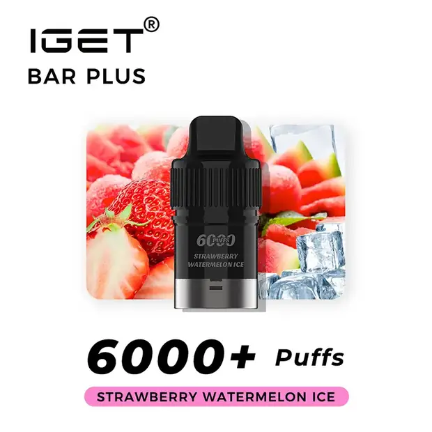 Strawberry Watermelon Ice – IGET Bar Plus Pod 6000 Puffs Australia