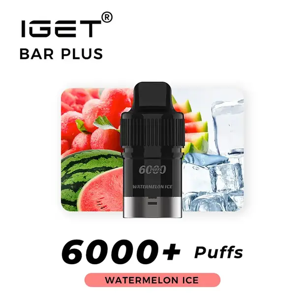 Watermelon Ice – IGET Bar Plus Pod 6000 Puffs Australia