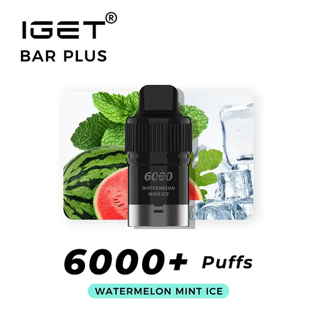 Watermelon Mint Ice – IGET Bar Plus Pod 6000 Puffs Australia